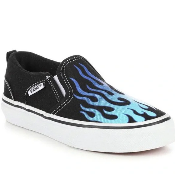 VANS SLIP-ON SKATE SHOES SZ 7 LIKE NEW - Picture 2 of 9